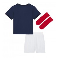 Frankrike Fotballklær Hjemmedraktsett Barn VM 2022 Kortermet (+ korte bukser)